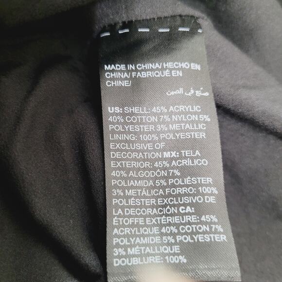 White House Black Market Womens Sz 10 Burgundy Tweed Fringe Blazer Heritage Chic - Picture 8 of 11